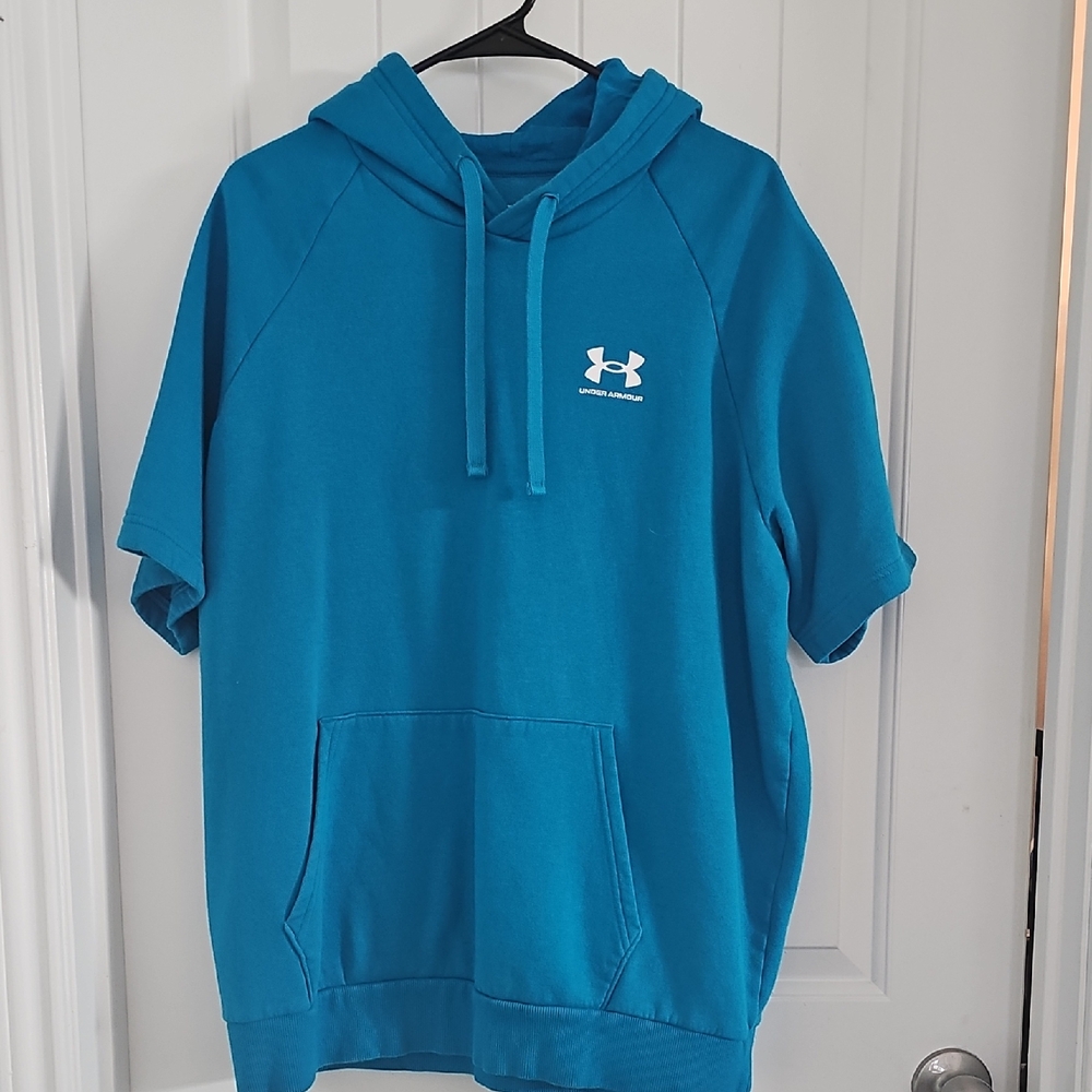 Under Armour Teal Short Sleeve Hoodie